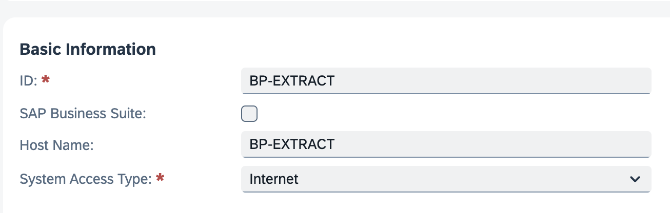 Business Partner Extract Communication System Step 1