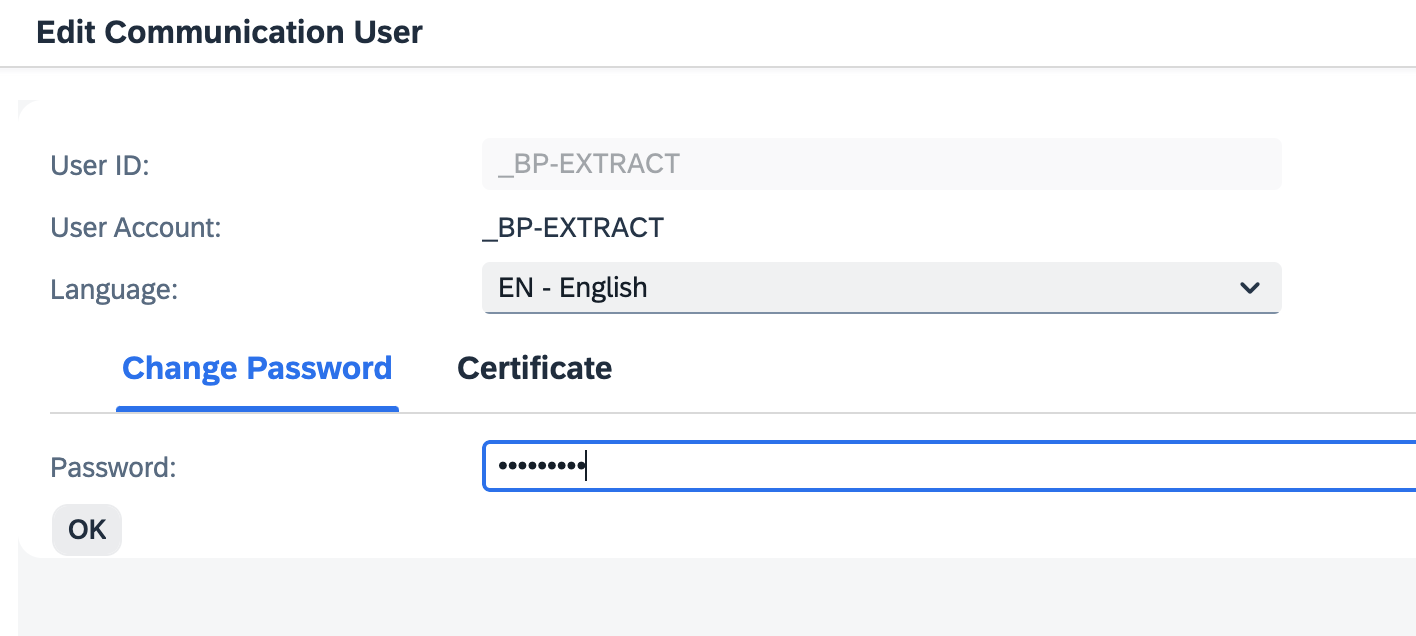 Business Partner Extract Communications Arrangement Step 5