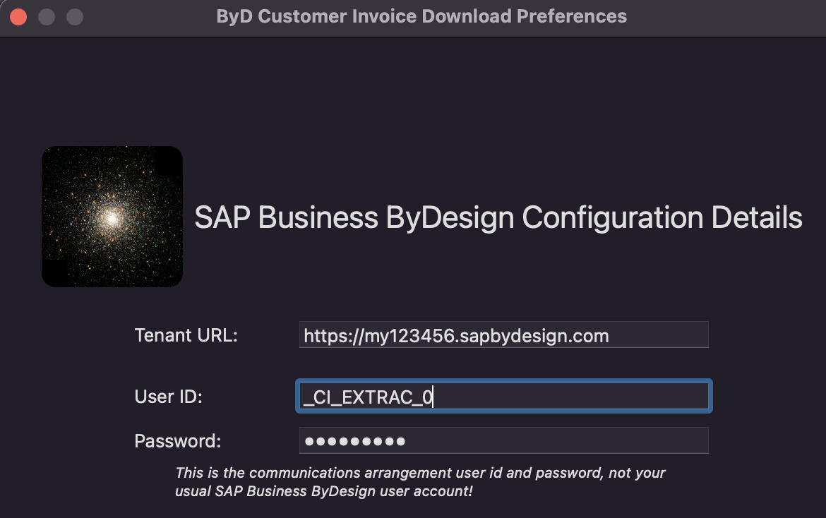 Customer Invoice Extract Configuration Details