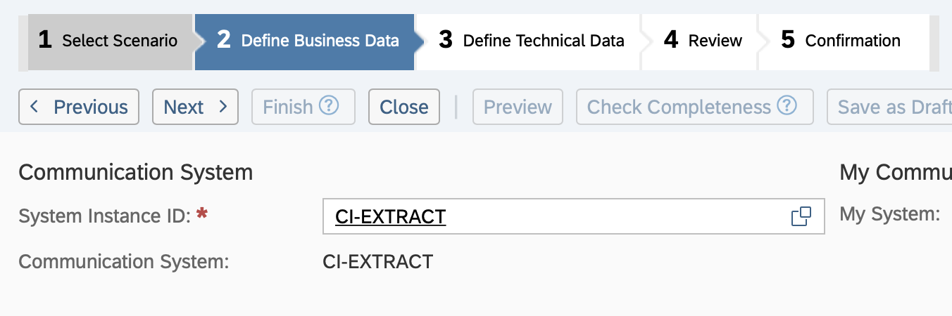 Customer Invoice Extraction Communications Arrangement 2