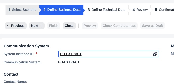 Purchase Order Extraction Communications Arrangement 2