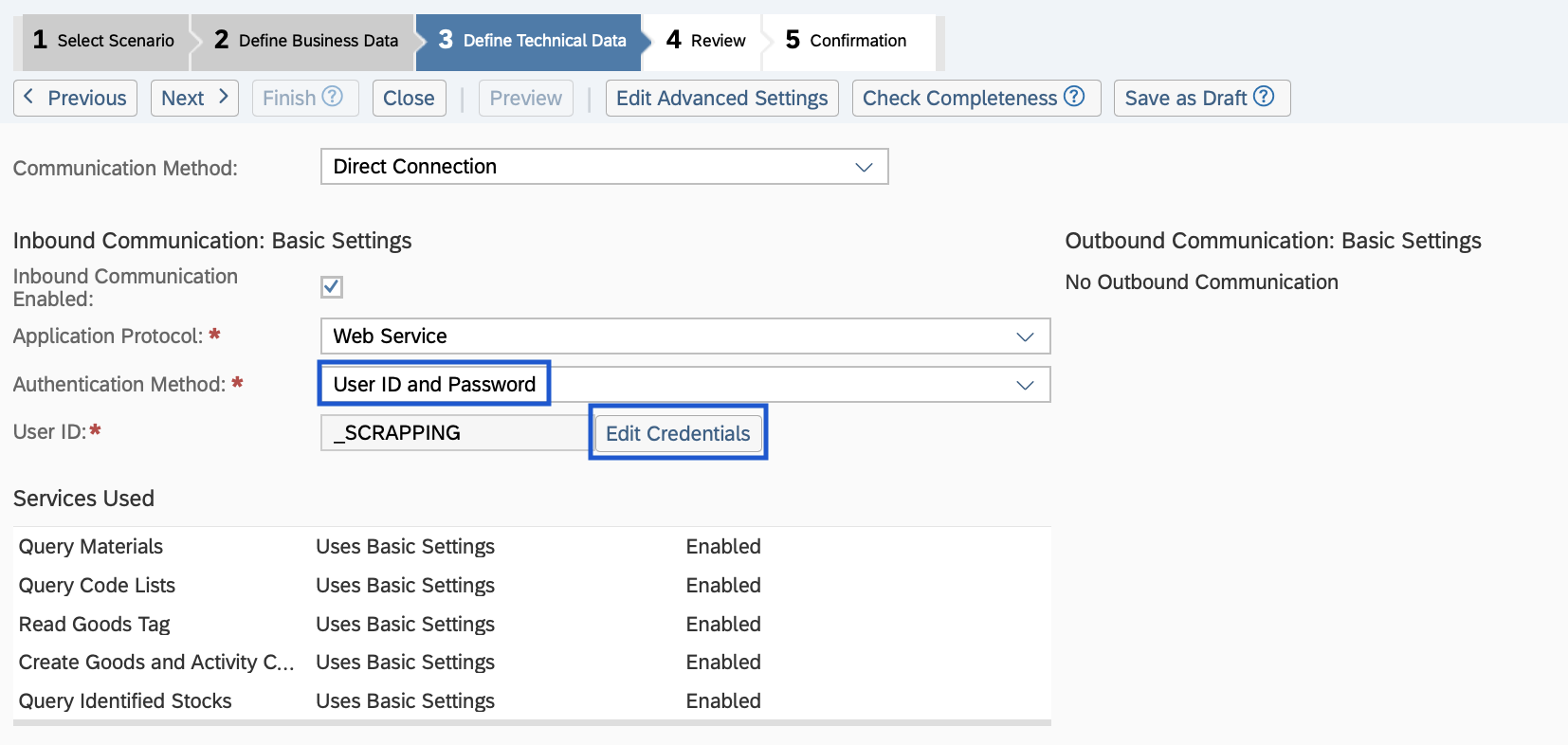 SAP Business ByDesign Communication Arrangement #3